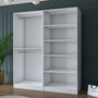 Hanah Home Armario Blanco con Estanterías